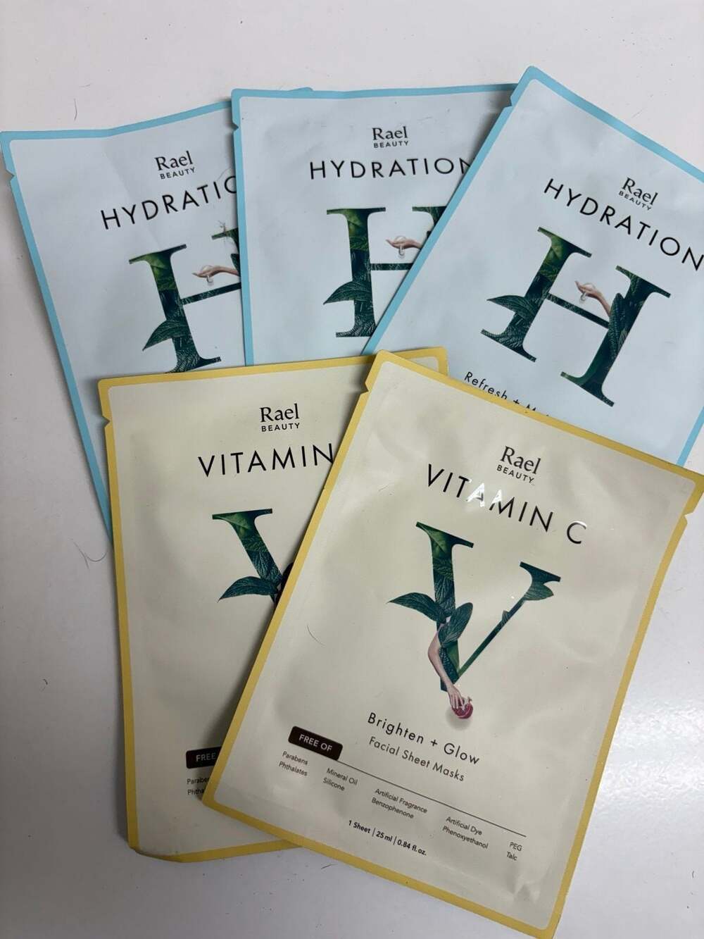 (5) Rael Beauty Facial Sheet Masks